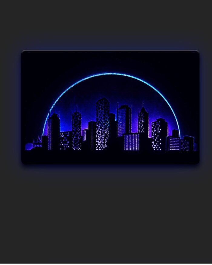 Buildings RGB Wall Light – LED Wall Art Decor - Image 1