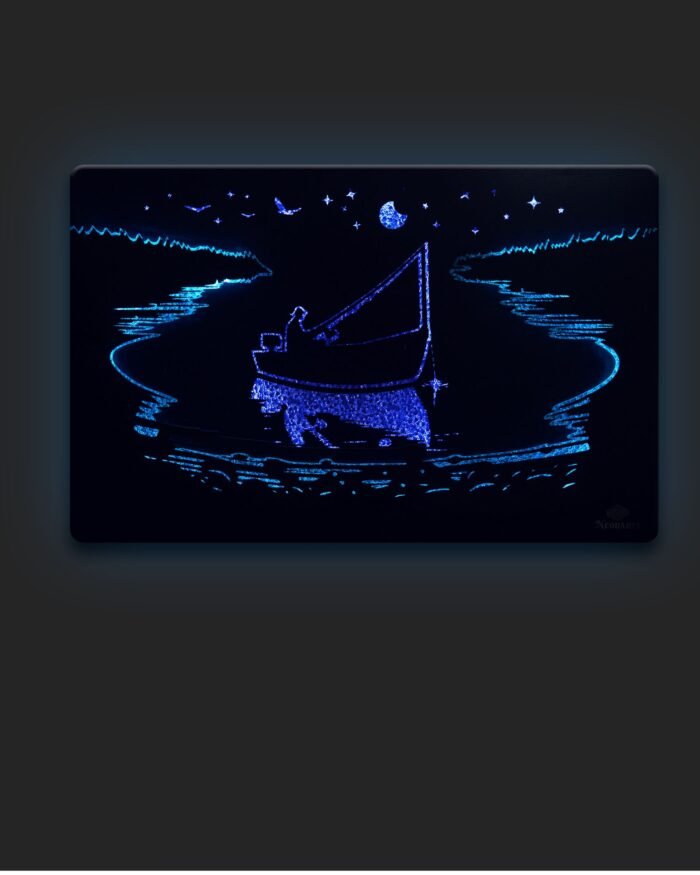 Boat RGB Wall Light – LED Wall Art Decor - Image 1