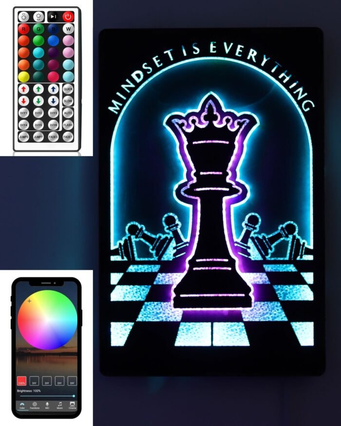 Chess RGB Wall Light – LED Wall Art Decor - Image 2